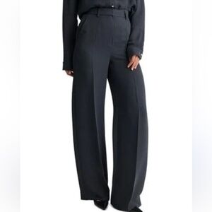 ST JOHN SZ 14 BLACK WIDE LEG DRESS PANT